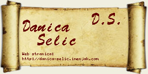 Danica Selić vizit kartica